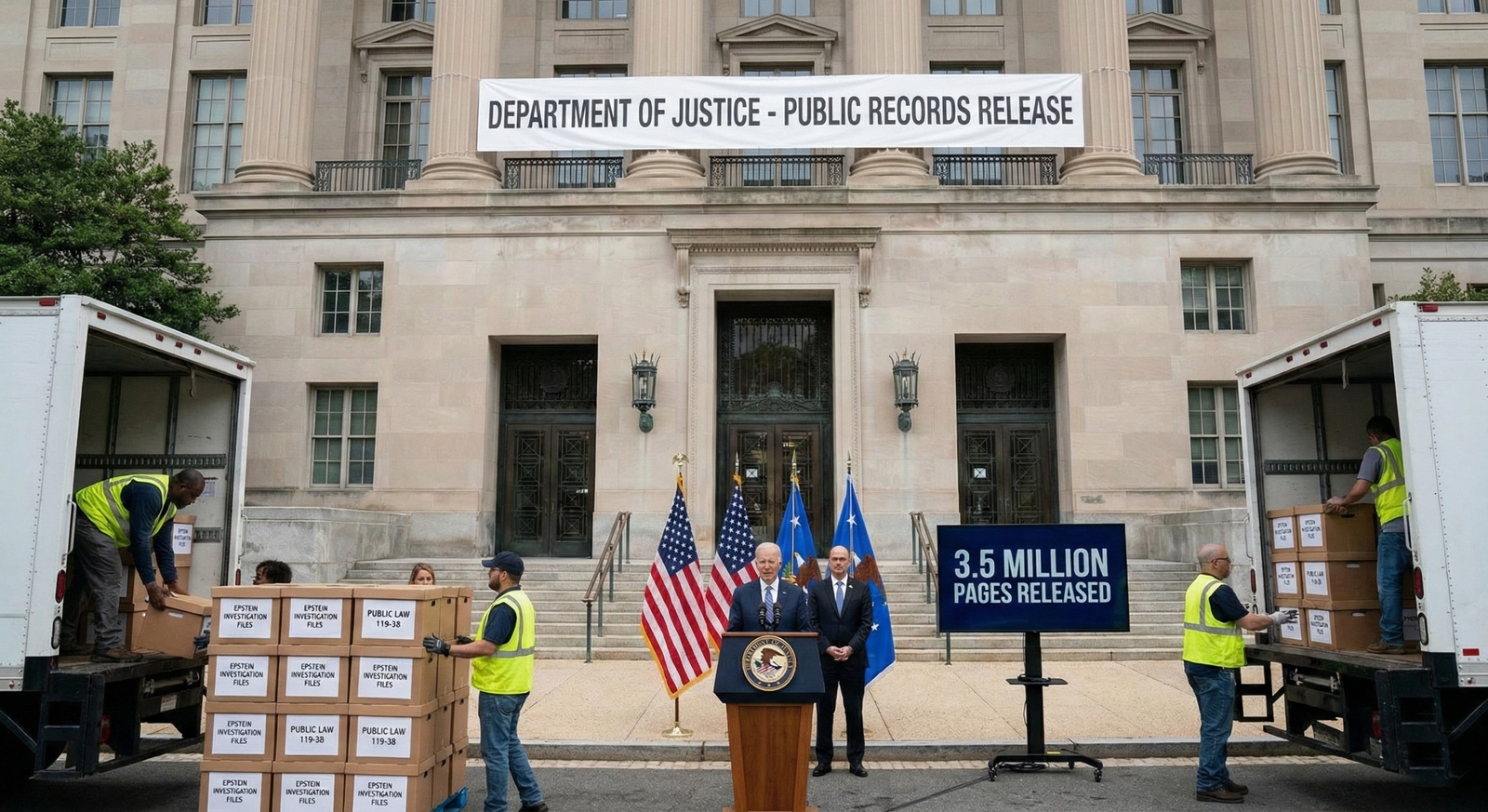 DOJ Releases Nearly 3.5 Million Pages of Epstein-Related Records Under Congressional Mandate